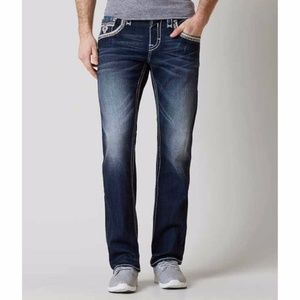 Rock Revival Benji Slim Straight Jeans 32x30